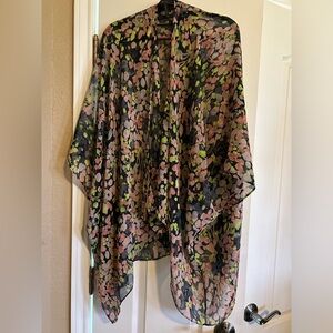 BCBGMaxAzaria Floral Kimono Cardigan